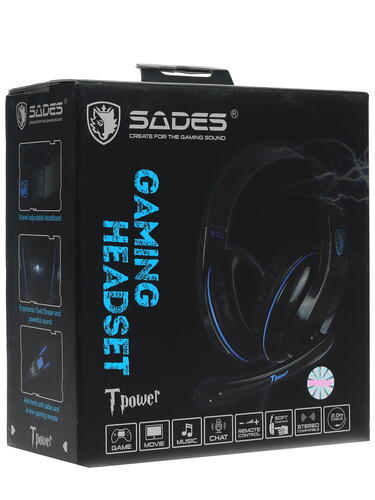 Купить Проводные наушники SADES SA-701 TPower черный 2017  1100899. Характеристики, отзывы и цены в Донецке