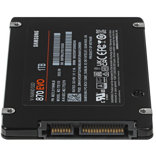 Купить 1000 ГБ 2.5" SATA накопитель Samsung 870 EVO [MZ-77E1T0BW]  5068924. Характеристики, отзывы и цены в Донецке
