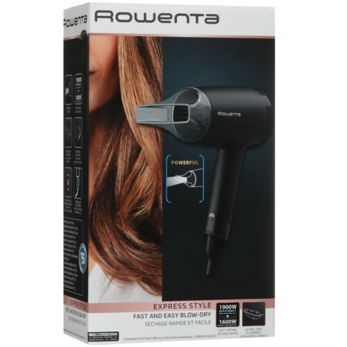 Купить Фен Rowenta Express Style CV1803F0 черный/серый  9188636. Характеристики, отзывы и цены в Донецке
