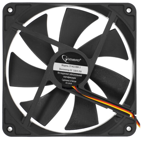 Купить Вентилятор Gembird [D14025BM-3] черный  5008446. Характеристики, отзывы и цены в Донецке