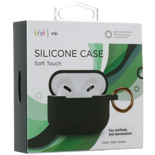 Купить Чехол vlp для Apple AirPods 3, Axxa AB-01, Deppa Air Nova, Kenshi AP-W03, зеленый  4883613. Характеристики, отзывы и цены в Донецке