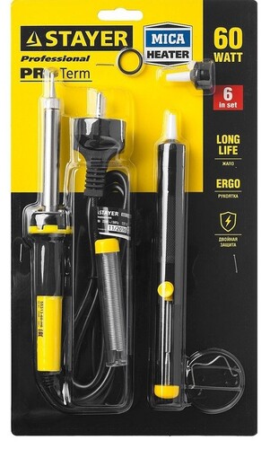 Купить Паяльник Stayer Profi 55313-60-H6  8165139. Характеристики, отзывы и цены в Донецке