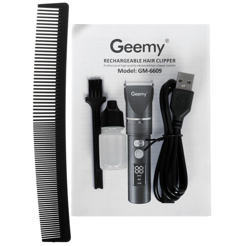Купить Машинка для стрижки Geemy GM-6609 черный  5492146. Характеристики, отзывы и цены в Донецке