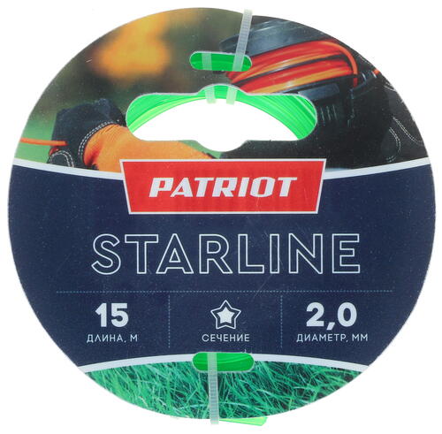 Купить Леска для триммеров Patriot Starline 805201056  1246244. Характеристики, отзывы и цены в Донецке