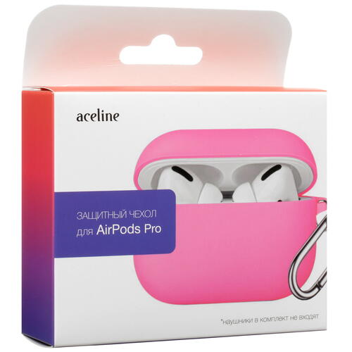 Купить Чехол Aceline для Apple AirPods Pro, розовый  5427165. Характеристики, отзывы и цены в Донецке