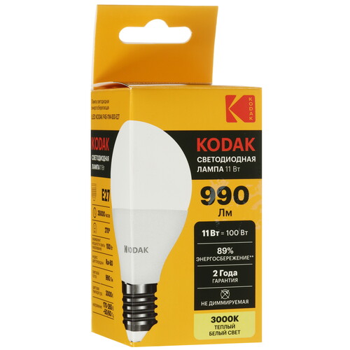 Купить Комплект светодиодных ламп Kodak P45-11W-830-E27  9305897. Характеристики, отзывы и цены в Донецке