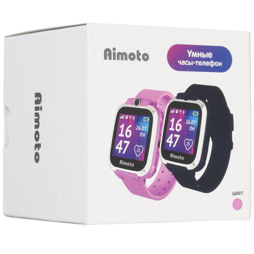 Купить Детские часы Кнопка Жизни Aimoto Element розовый  1688155. Характеристики, отзывы и цены в Донецке