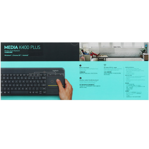 Купить Клавиатура для ТВ Logitech K400  5068119. Характеристики, отзывы и цены в Донецке