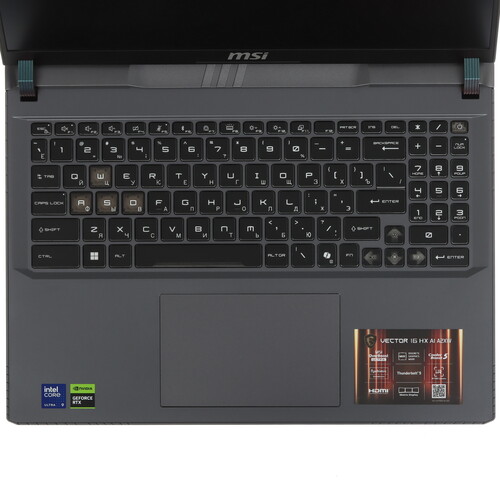 Купить 16" Ноутбук MSI Vector 16 HX AI A2XWHG-448XRU серый  5629075. Характеристики, отзывы и цены в Донецке