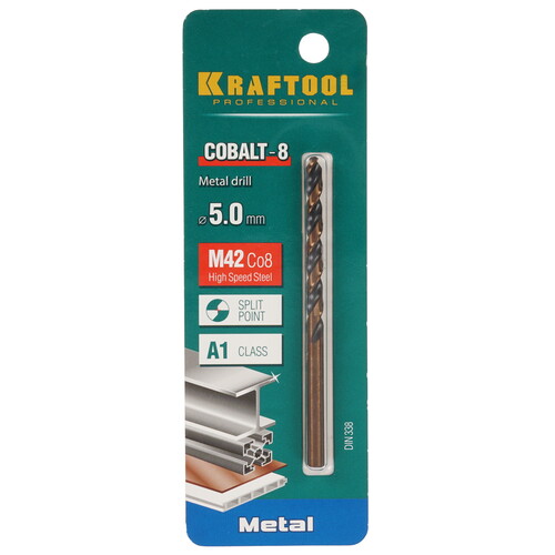 Купить Сверло спиральное KRAFTOOL 29656-5  9123278. Характеристики, отзывы и цены в Донецке