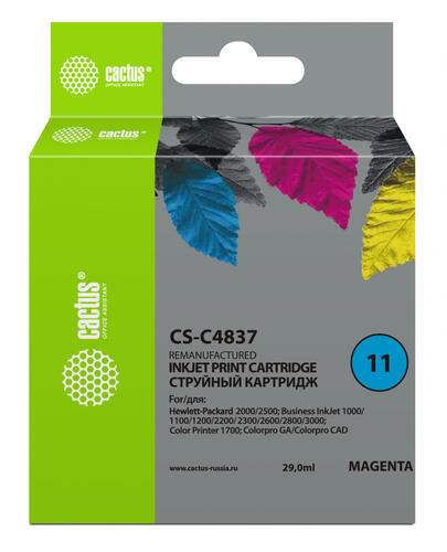 Купить Картридж Cactus CS-C4837 пурпурный  7942593. Характеристики, отзывы и цены в Донецке