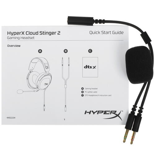 Купить Проводные наушники HyperX Cloud Stinger 2 черный 2022  5073405. Характеристики, отзывы и цены в Донецке
