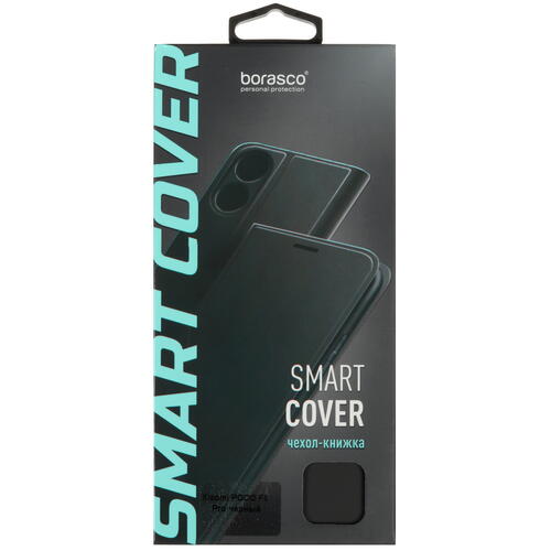 Купить Чехол-книжка  BoraSCO Smart Cover для POCO F6 Pro черный  5463278. Характеристики, отзывы и цены в Донецке
