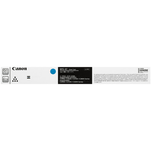 Купить Тонер-картридж лазерный Canon NPG-67 C голубой  5606491. Характеристики, отзывы и цены в Донецке