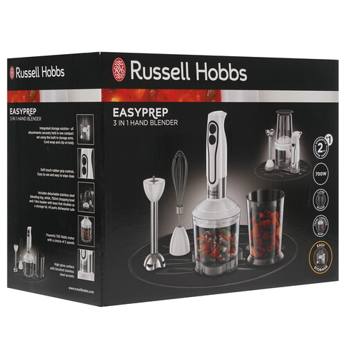 Купить Блендер погружной Russell Hobbs 22980-56 белый  8115788. Характеристики, отзывы и цены в Донецке