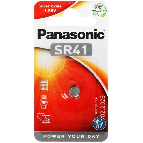Купить Батарейка Panasonic Power SR41 (SR736/392/384)  9220312. Характеристики, отзывы и цены в Донецке