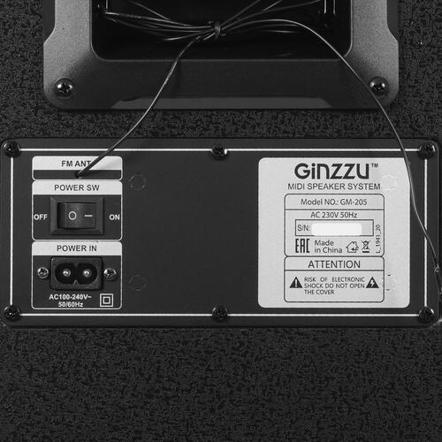 Купить Портативная аудиосистема Ginzzu GM-205, черный  9919097. Характеристики, отзывы и цены в Донецке