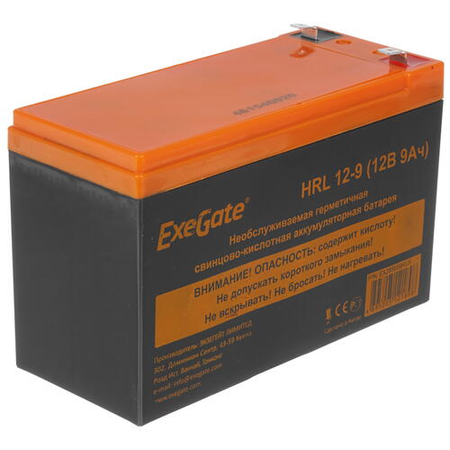 Купить Аккумуляторная батарея для ИБП ExeGate HRL 12-9  5339142. Характеристики, отзывы и цены в Донецке