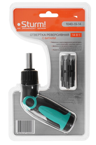 Купить Отвертка с насадками/битами Sturm! 1040-19-14  9060522. Характеристики, отзывы и цены в Донецке