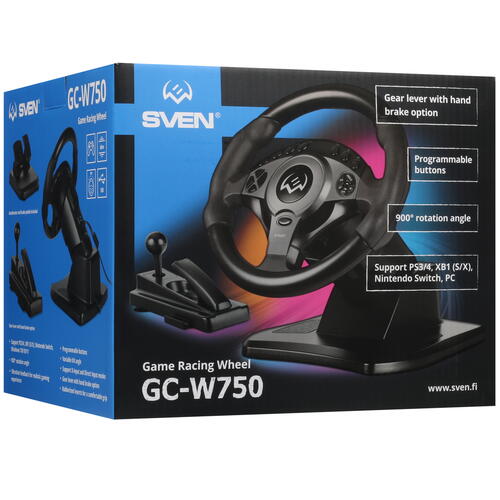Купить Руль SVEN GC-W750 черный  5400391. Характеристики, отзывы и цены в Донецке