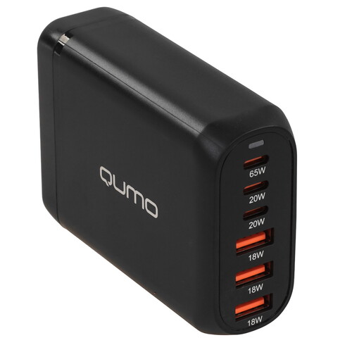 Купить Сетевое зарядное устройство QUMO Energy PD 120W черный  5495481. Характеристики, отзывы и цены в Донецке