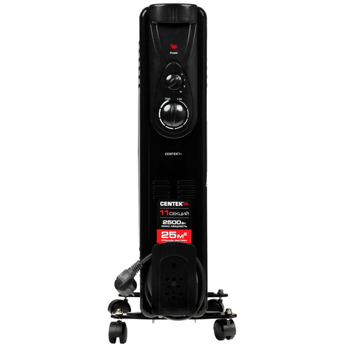 Купить Масляный обогреватель Centek CT-6202 черный  5075357. Характеристики, отзывы и цены в Донецке