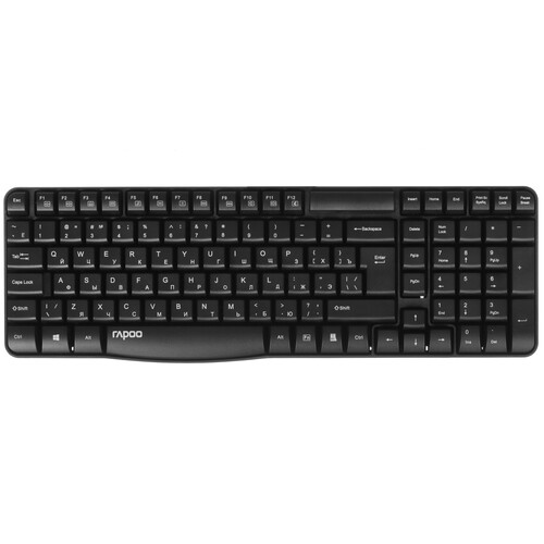 Купить Клавиатура+мышь беспроводная   RAPOO X1800S черный  9126363. Характеристики, отзывы и цены в Донецке