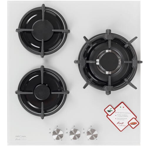 Купить Газовая варочная поверхность KRONA FIERO 45 WH  8161374. Характеристики, отзывы и цены в Донецке