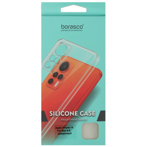 Купить Накладка  BoraSCO для Apple iPhone 16 Pro Max прозрачный  5473711. Характеристики, отзывы и цены в Донецке