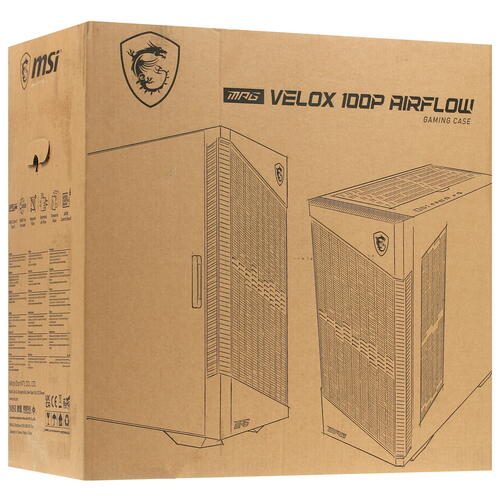 Купить Корпус MSI MPG VELOX 100P AIRFLOW  4861015. Характеристики, отзывы и цены в Донецке