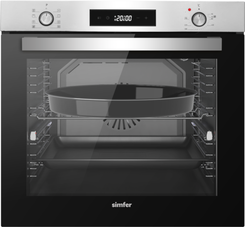 Купить Электрический духовой шкаф Simfer B6EM69070 серебристый  9125094. Характеристики, отзывы и цены в Донецке