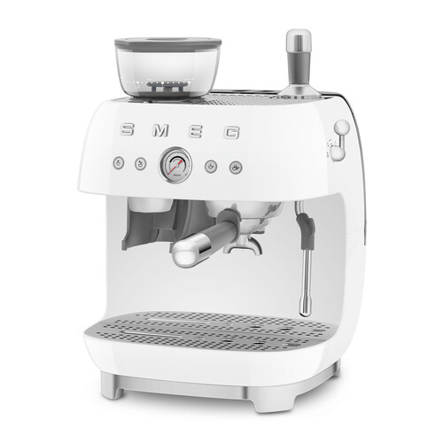 Купить Кофеварка рожковая Smeg EGF03WHEU белый  5488551. Характеристики, отзывы и цены в Донецке