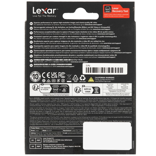 Купить Карта памяти Lexar CFexpress CFexpress Card Type A 160 ГБ  9262237. Характеристики, отзывы и цены в Донецке
