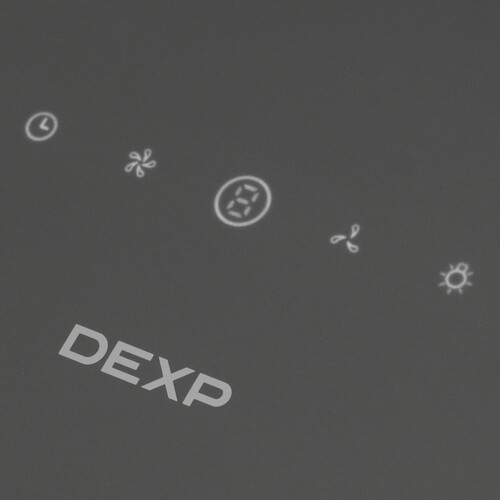 Купить Вытяжка наклонная DEXP FD02 серый/серый  9202728. Характеристики, отзывы и цены в Донецке