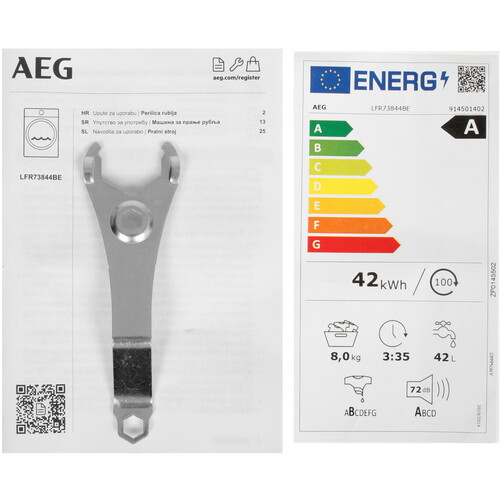 Купить Стиральная машина AEG LFR73844BE белый  9299167. Характеристики, отзывы и цены в Донецке