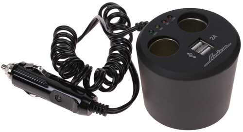 Купить Разветвитель автоприкуривателя AIRLINE ASP-2U-12  1029495. Характеристики, отзывы и цены в Донецке