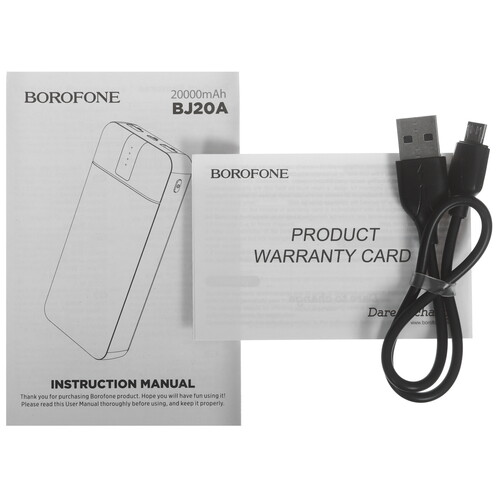 Купить Портативный аккумулятор Borofone BJ20A черный  5488587. Характеристики, отзывы и цены в Донецке