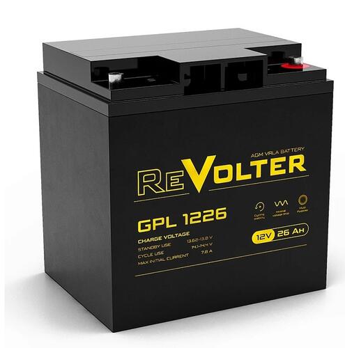 Купить Аккумуляторная батарея для ИБП ReVolter GPL 1226  9110858. Характеристики, отзывы и цены в Донецке