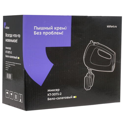 Купить Миксер Kitfort KT-3071-2 зеленый  5348152. Характеристики, отзывы и цены в Донецке