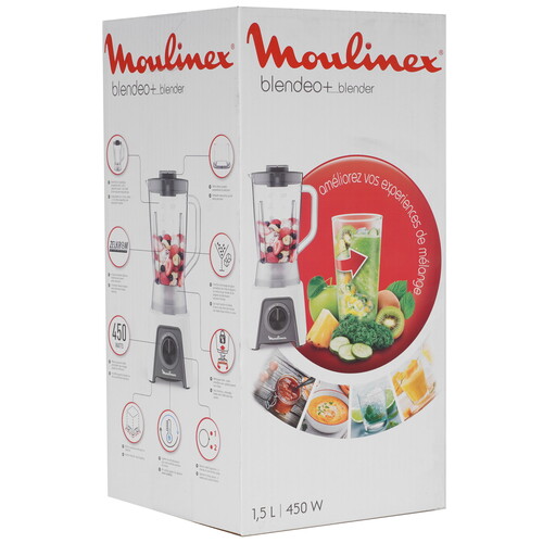 Купить Блендер стационарный MOULINEX LM2C0110 белый  5069141. Характеристики, отзывы и цены в Донецке