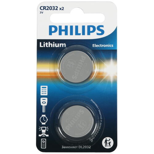 Купить Батарейка Philips плоская / CR2032  5441745. Характеристики, отзывы и цены в Донецке
