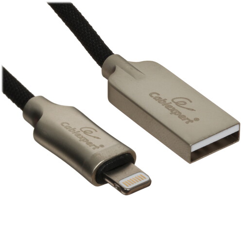 Купить Кабель круглый Cablexpert Lightning 8-pin MFI - USB 2.0 Type-A черный 1.8 м  5485454. Характеристики, отзывы и цены в Донецке