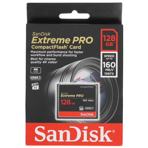Купить Карта памяти SanDisk Extreme Pro CF (Compact Flash) 128 ГБ  4723568. Характеристики, отзывы и цены в Донецке