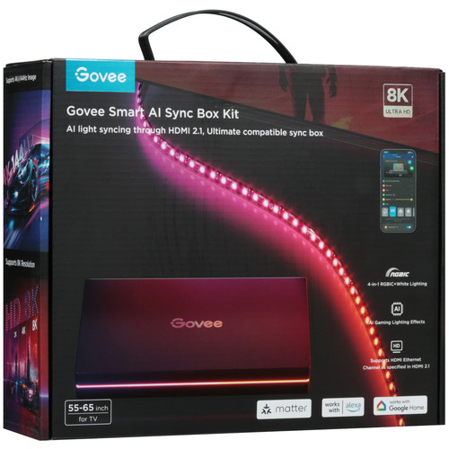 Купить Подсветка для телевизора Govee Smart AI Sync Box Kit H8604  5606644. Характеристики, отзывы и цены в Донецке