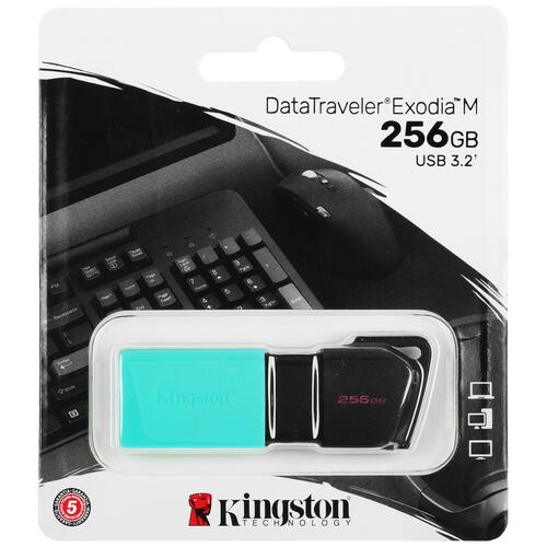 Купить Память USB Flash 256 ГБ Kingston DataTraveler Exodia М [DTXM/256GB]  5077589. Характеристики, отзывы и цены в Донецке