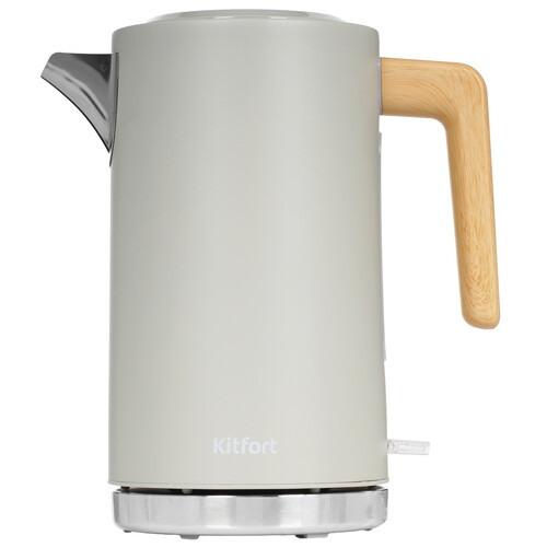 Купить Электрочайник Kitfort КТ-8714 бежевый  9263506. Характеристики, отзывы и цены в Донецке