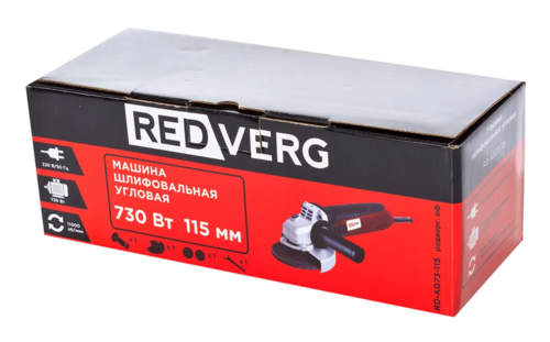 Купить Углошлифовальная машина (УШМ) REDVERG RD-AG73-115  5483197. Характеристики, отзывы и цены в Донецке