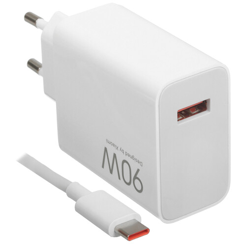 Купить Сетевое зарядное устройство Xiaomi 90W HyperCharge Combo (Type-A) белый  5623558. Характеристики, отзывы и цены в Донецке