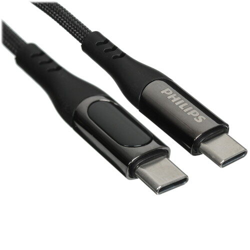 Купить Кабель круглый PHILIPS USB Type-C - USB Type-C черный 1.2 м  5492648. Характеристики, отзывы и цены в Донецке