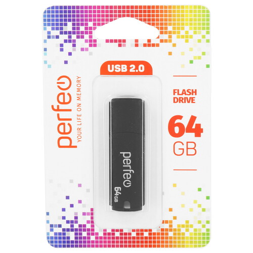 Купить Память USB Flash 64 ГБ Perfeo C05 [PF-C05B064]  9209069. Характеристики, отзывы и цены в Донецке